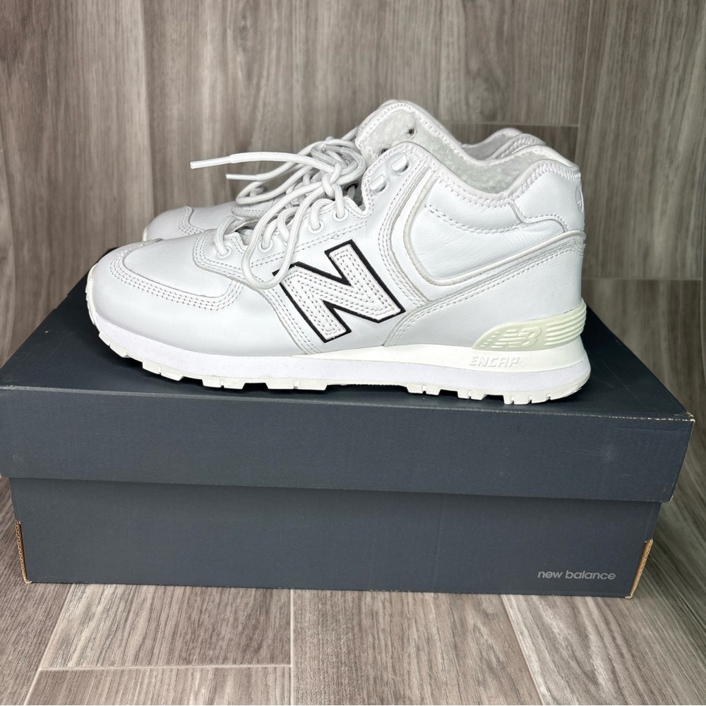 New Balance White High-Top Sneakers